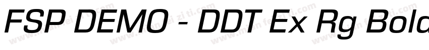 FSP DEMO - DDT Ex Rg Bold字体转换